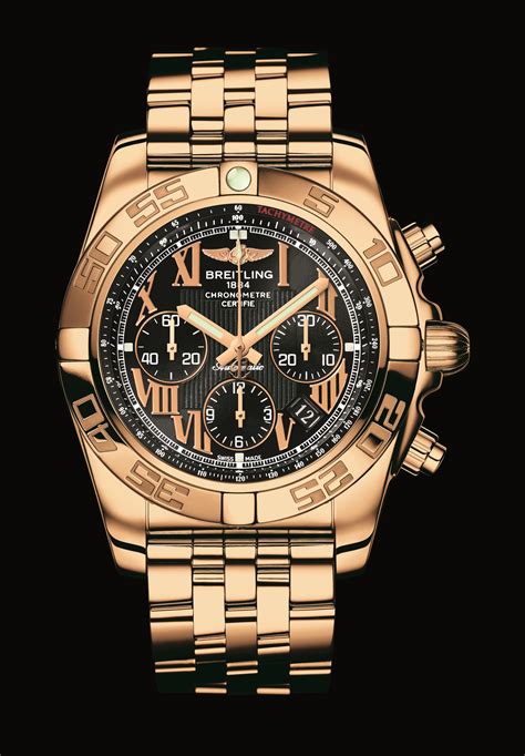 breitling rose gold chronograph|breitling chronomat 44 rose gold.